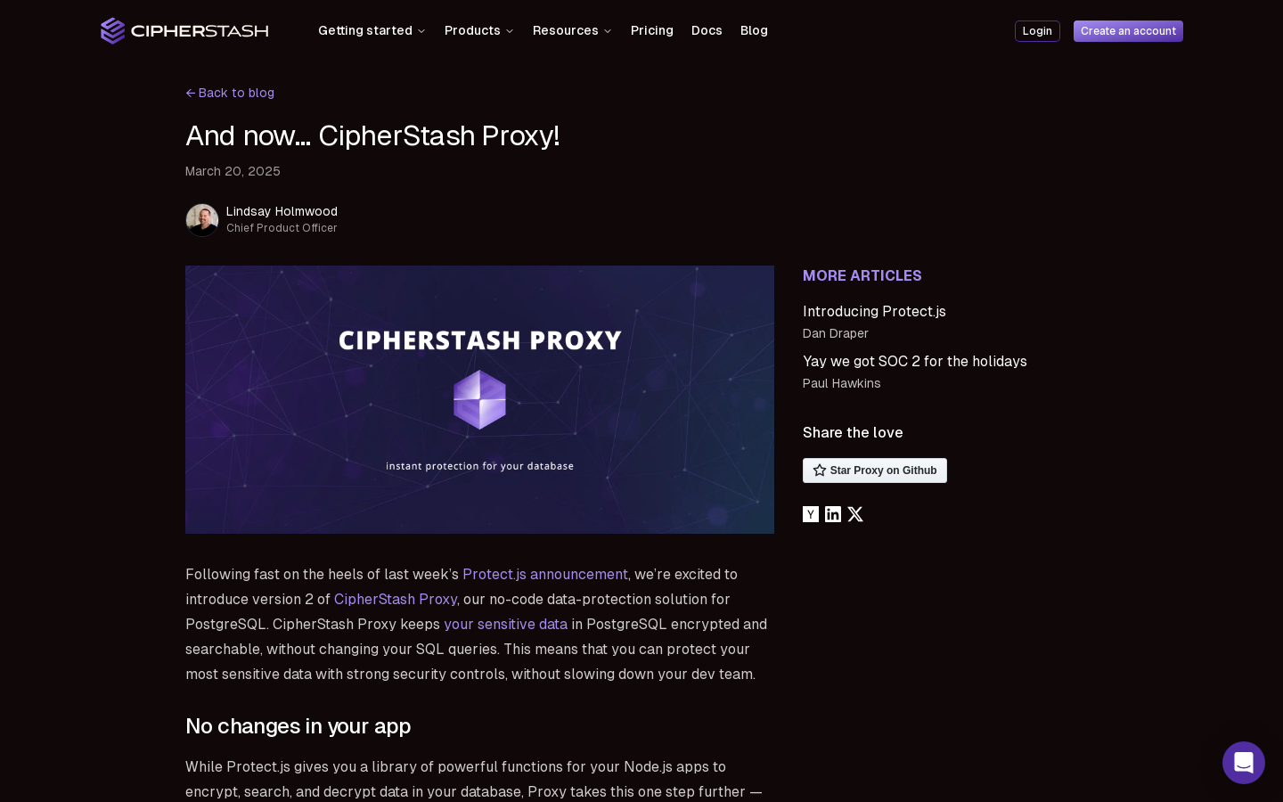 CipherStash Proxy