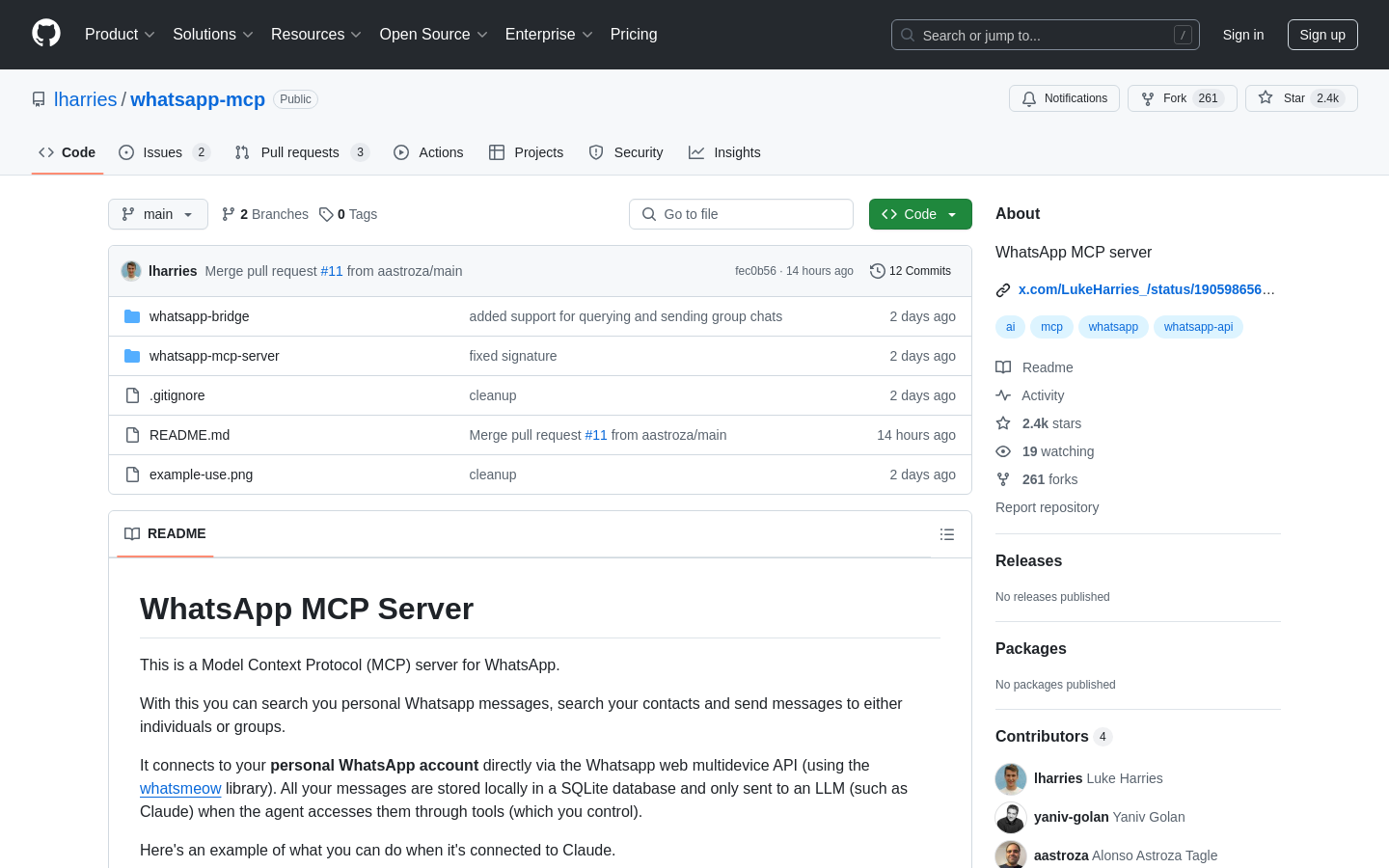 WhatsApp MCP Server