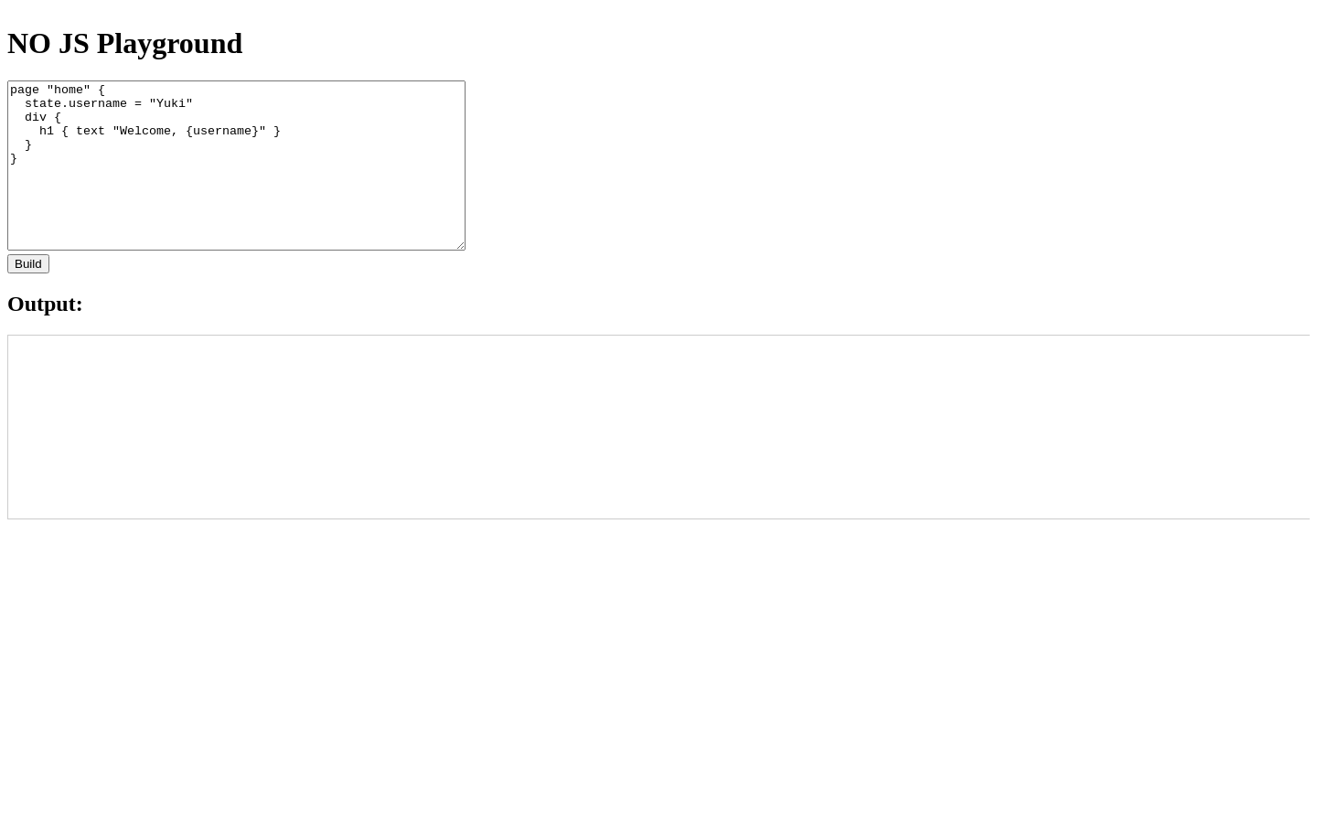 Reactless Playground