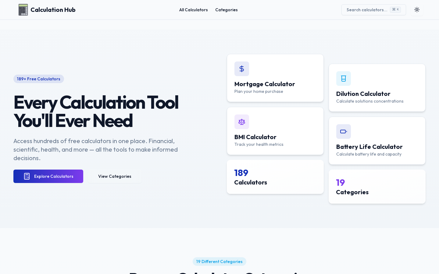Calculation Hub