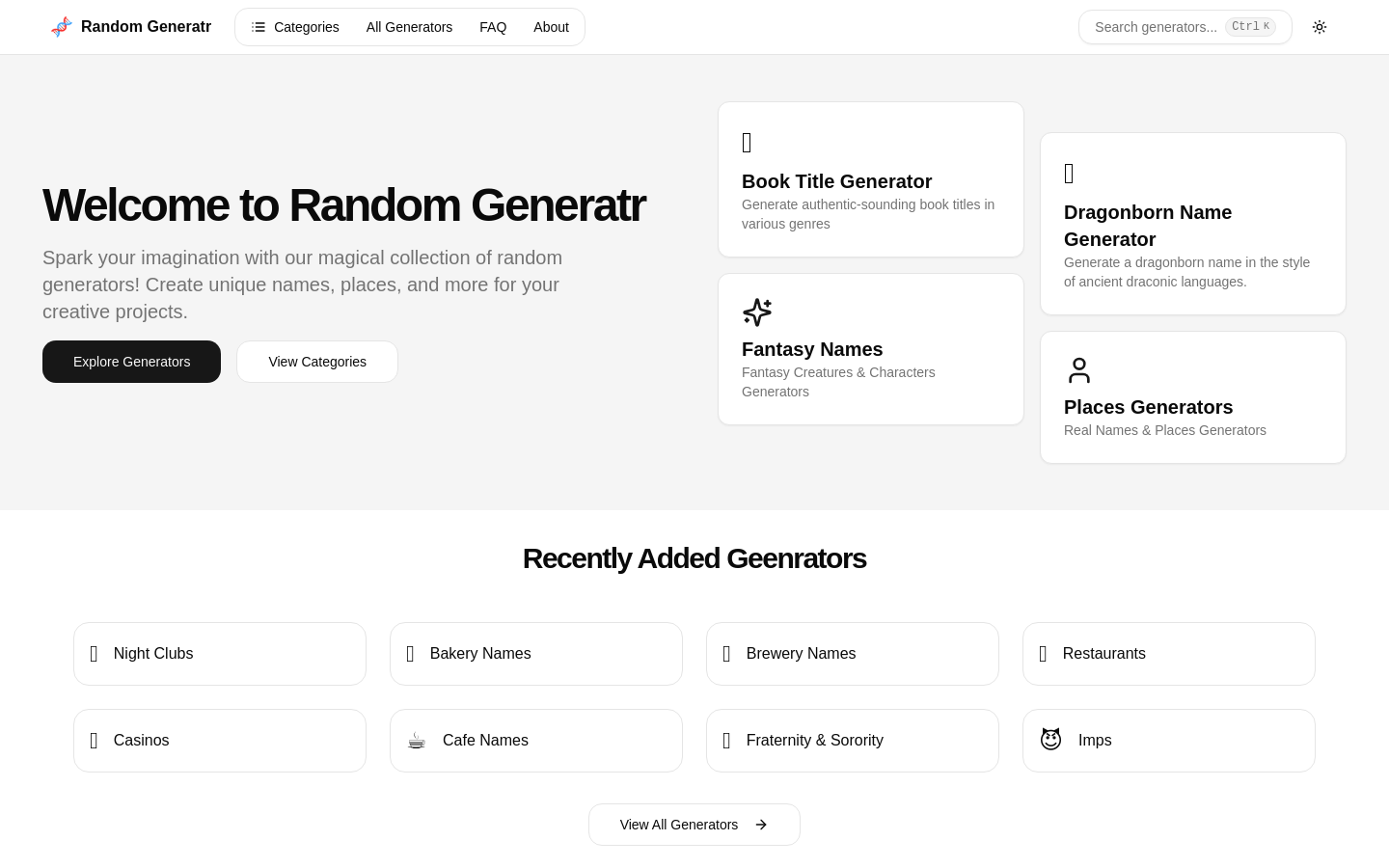 Random Generatr