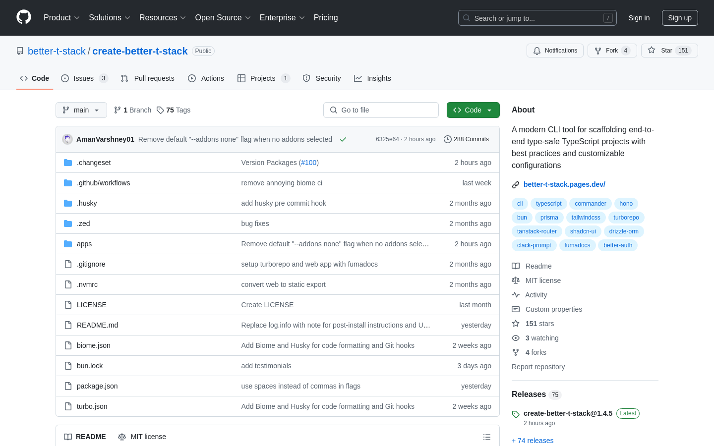 Better T-Stack CLI