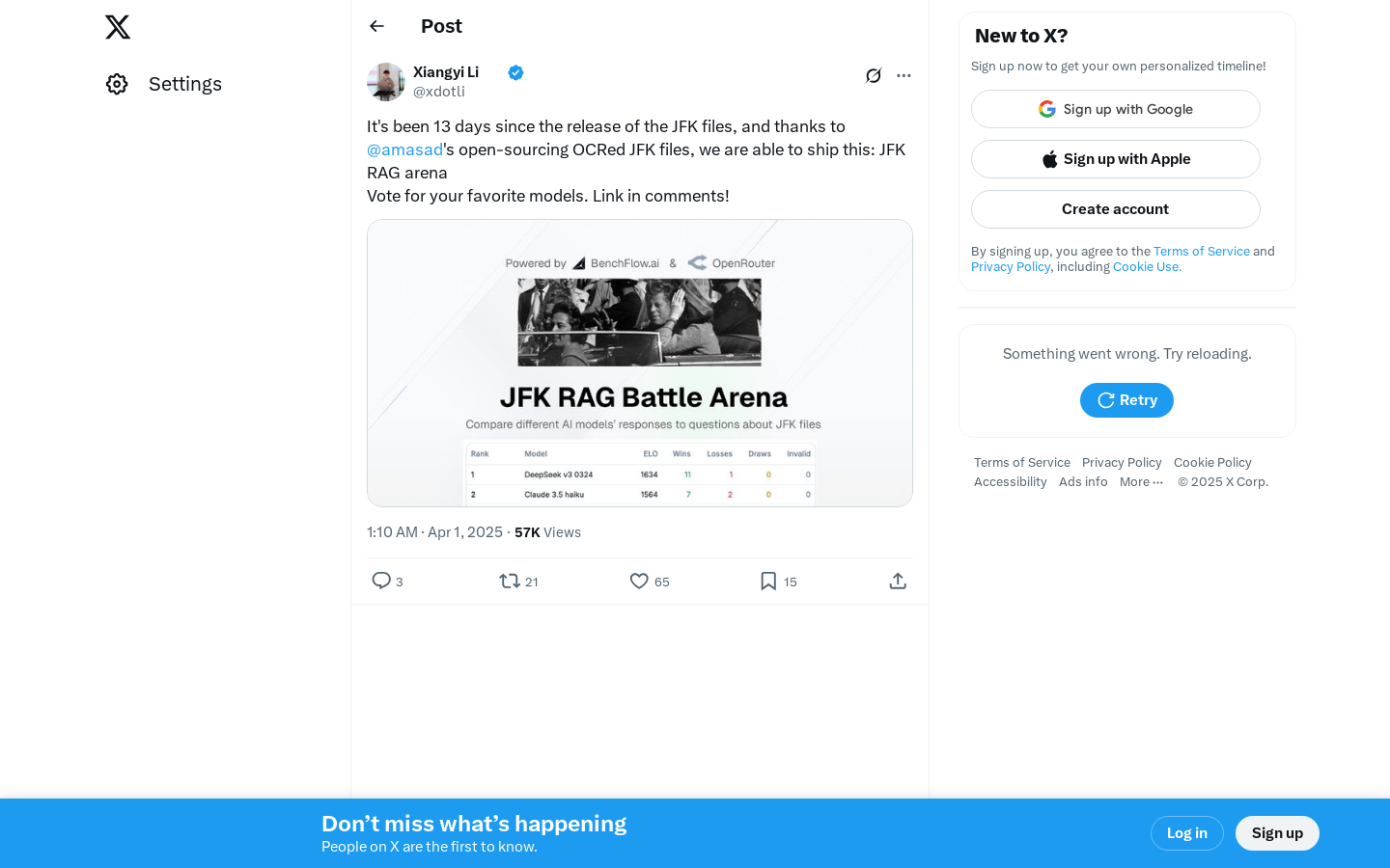 JFK RAG Battle Arena
