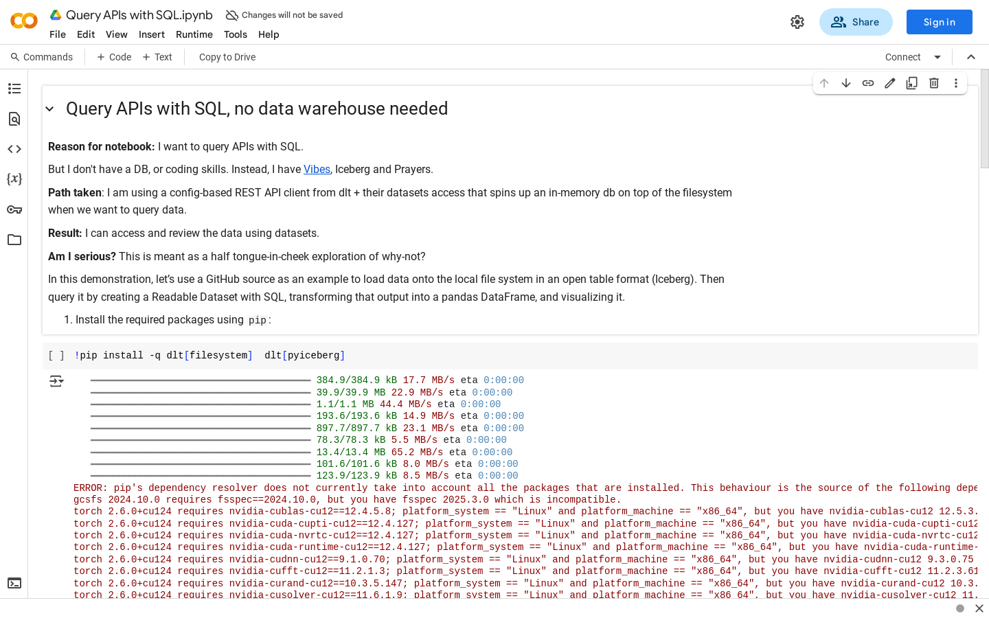 SQL for APIs