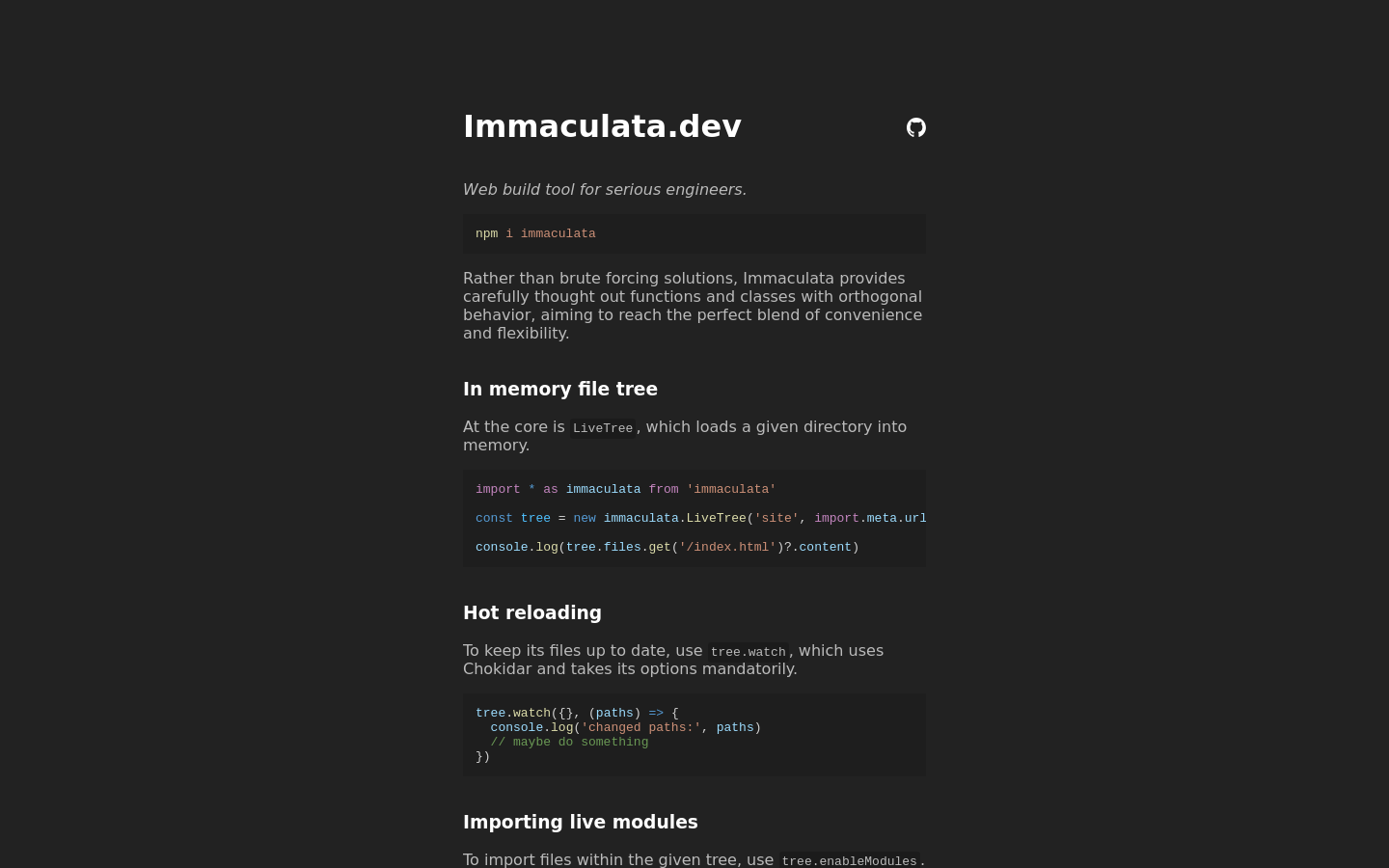 Immaculata.dev