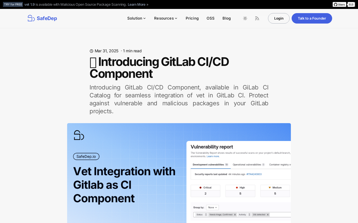 VetGuard CI Component