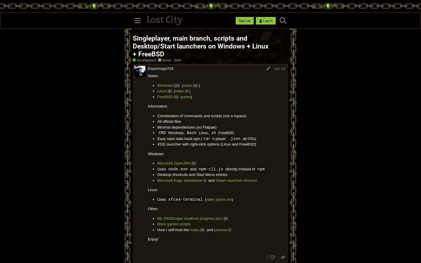 2004Scape (RuneScape) シングルプレイヤー