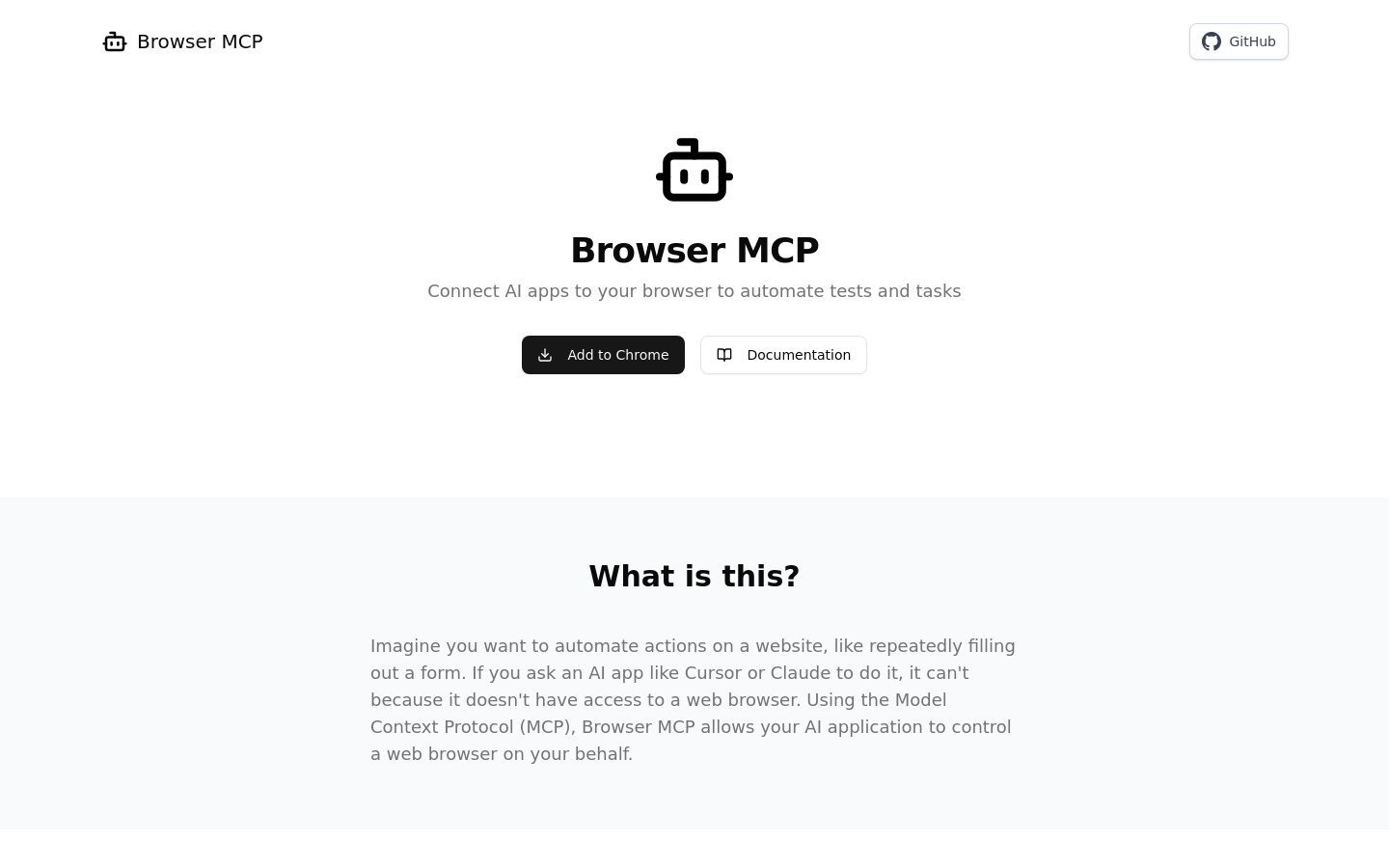 ローカルブラウザ自動化MCPサーバー