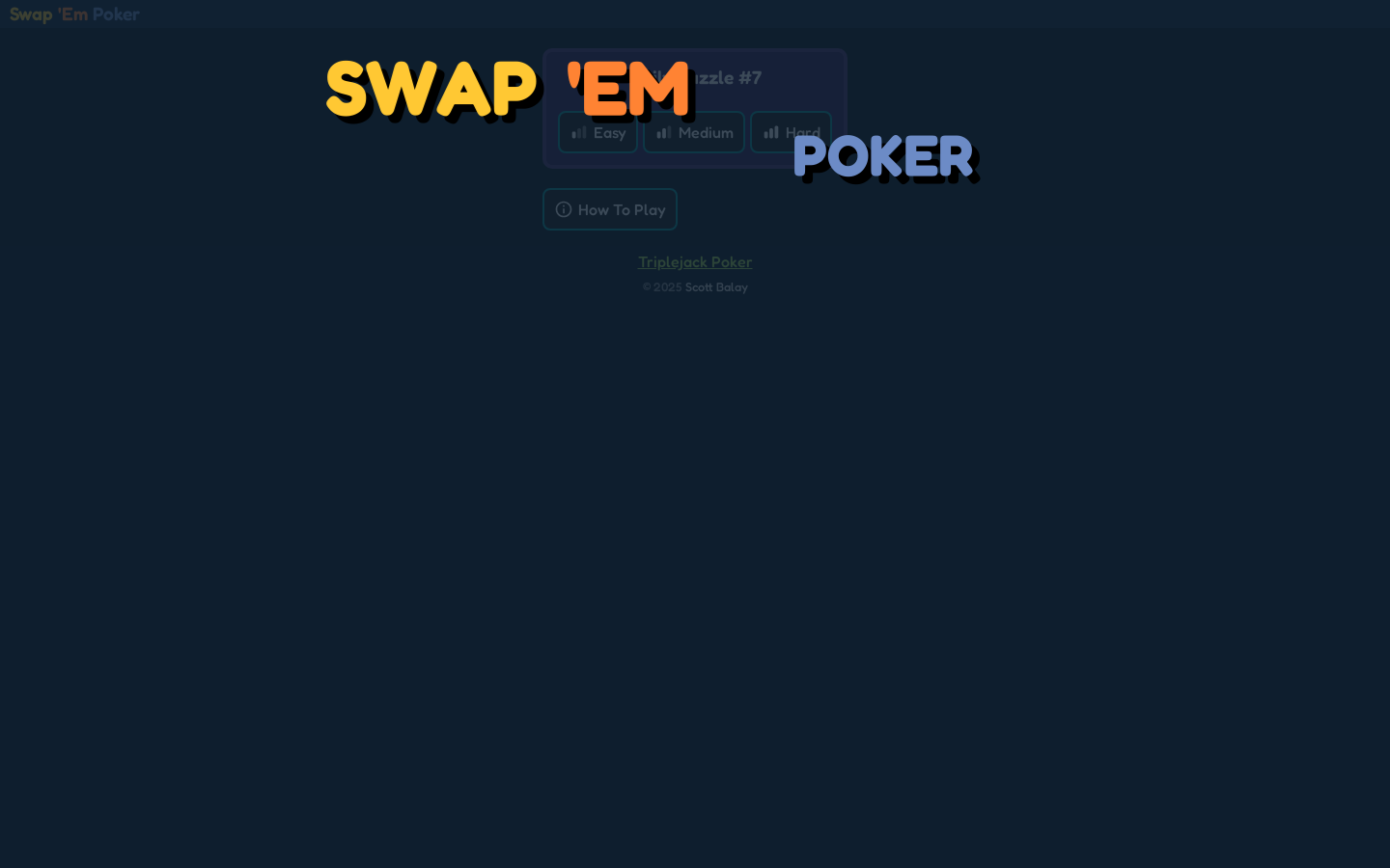 Swap 'Em Poker