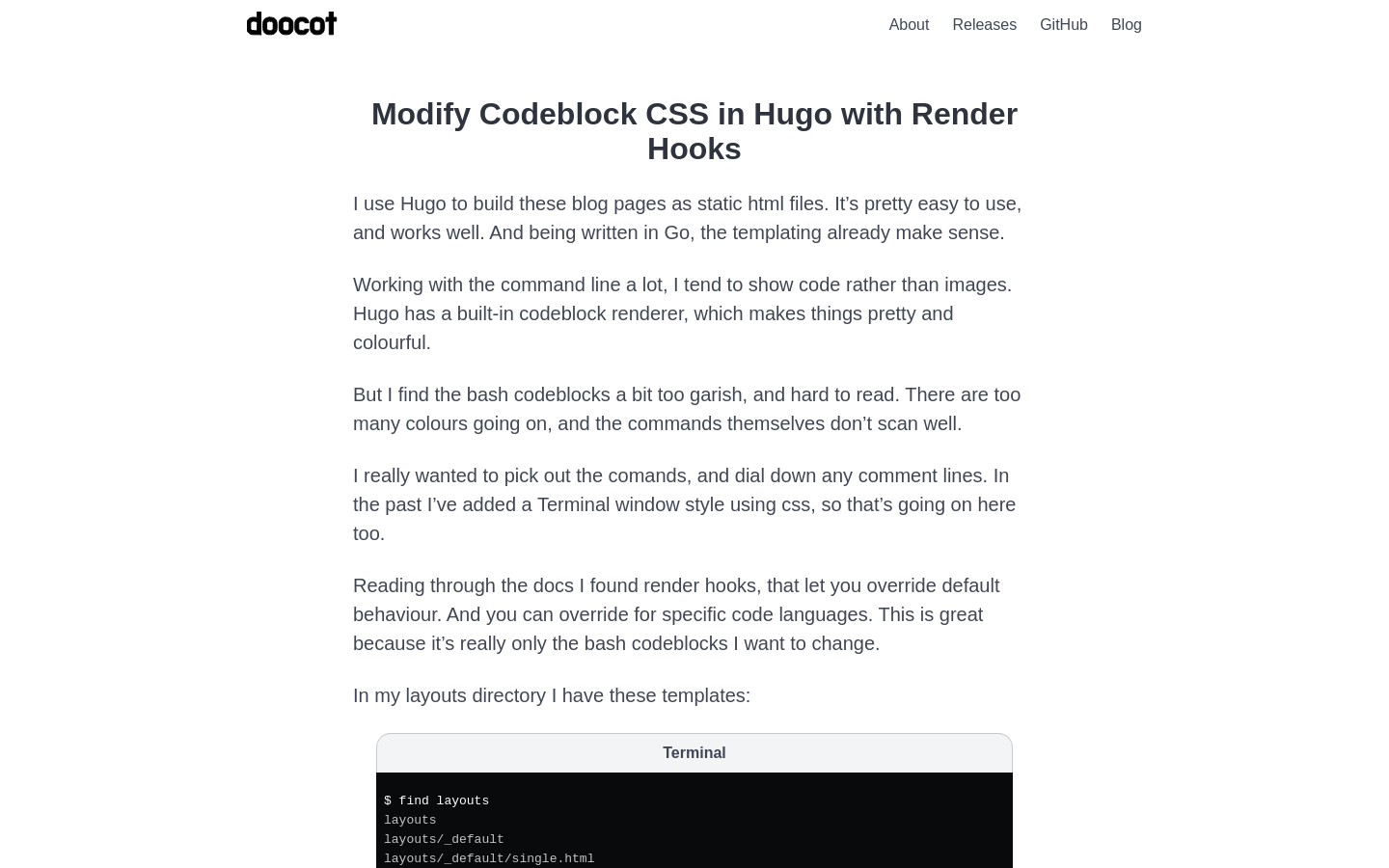 Hugo Codeblock Customizer