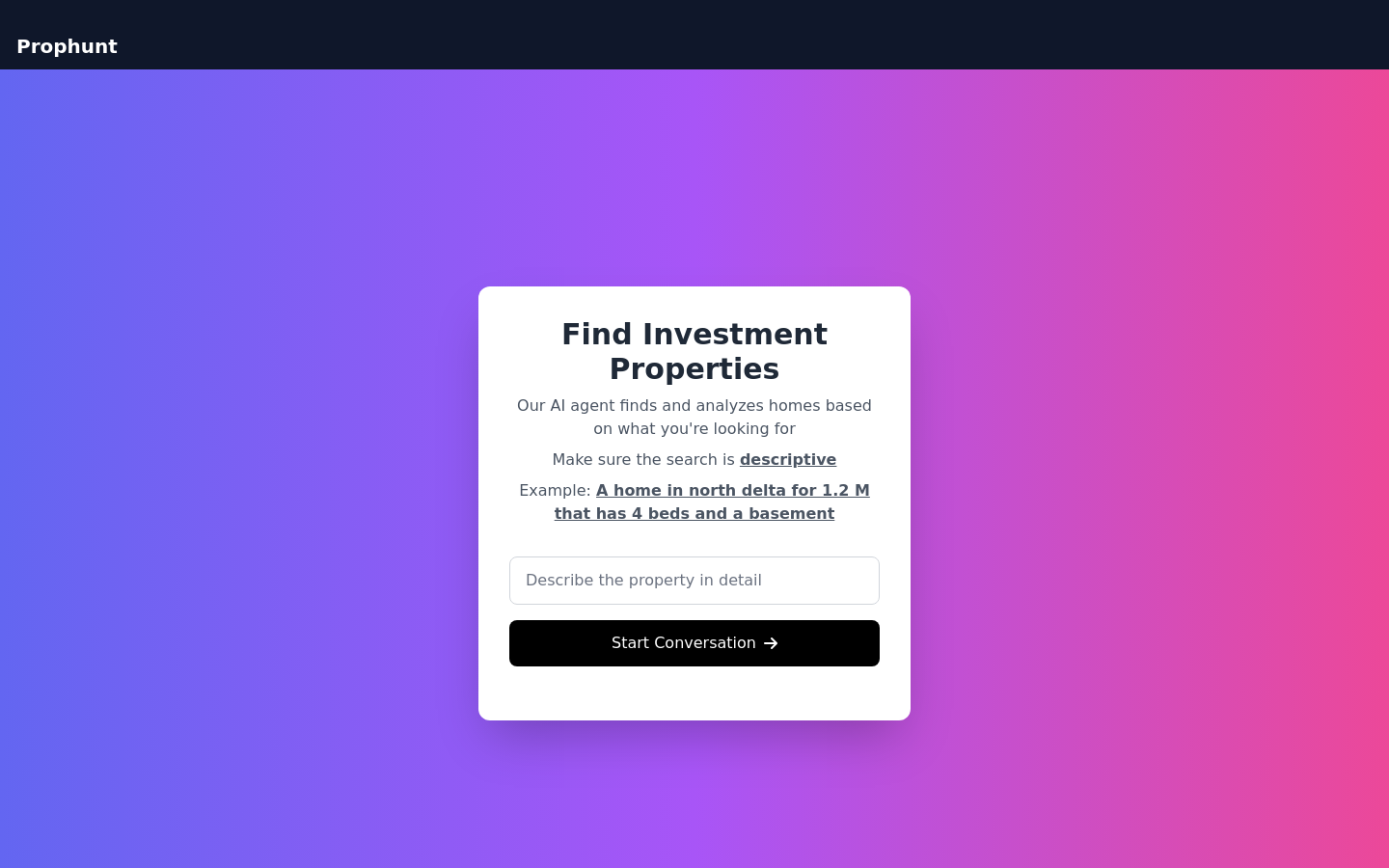 HomeFinder AI Agent