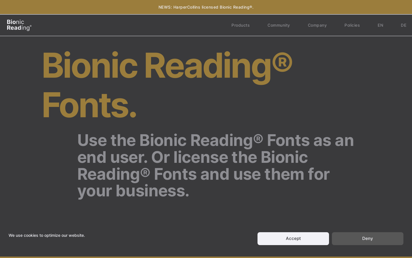 Bionic 阅读字体