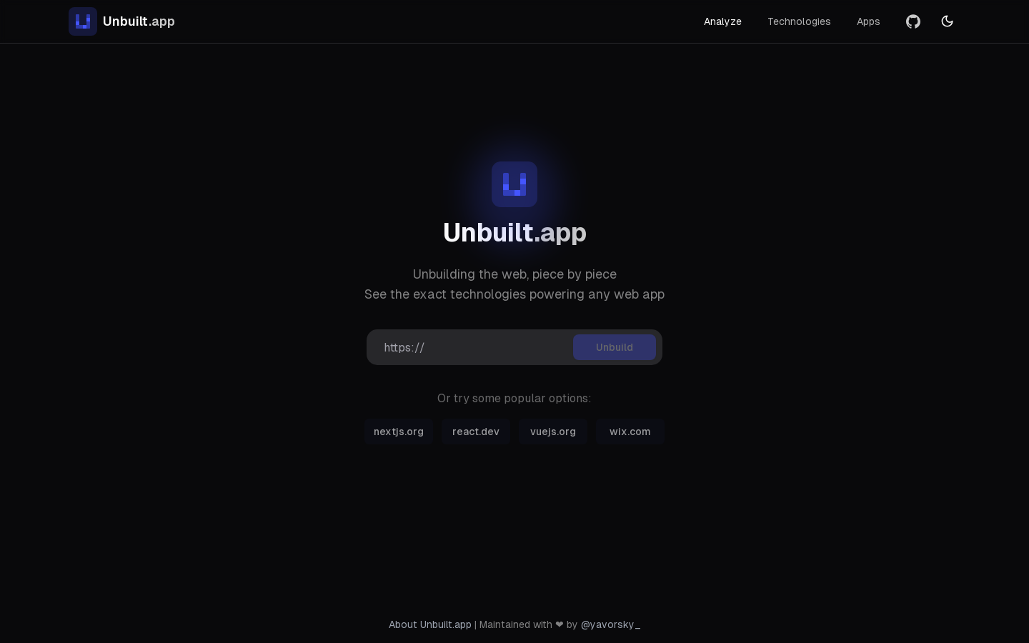 Unbuilt