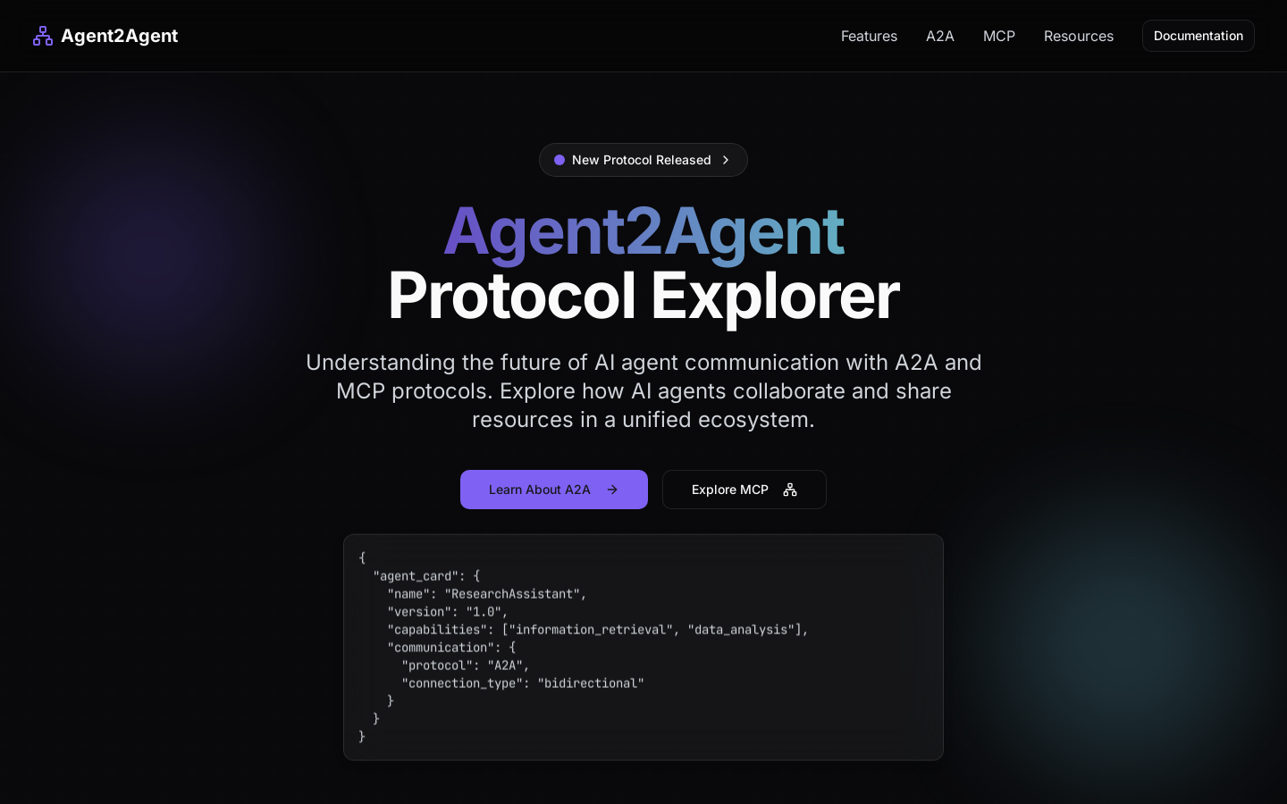 Agent2Agent Protocol Explorer