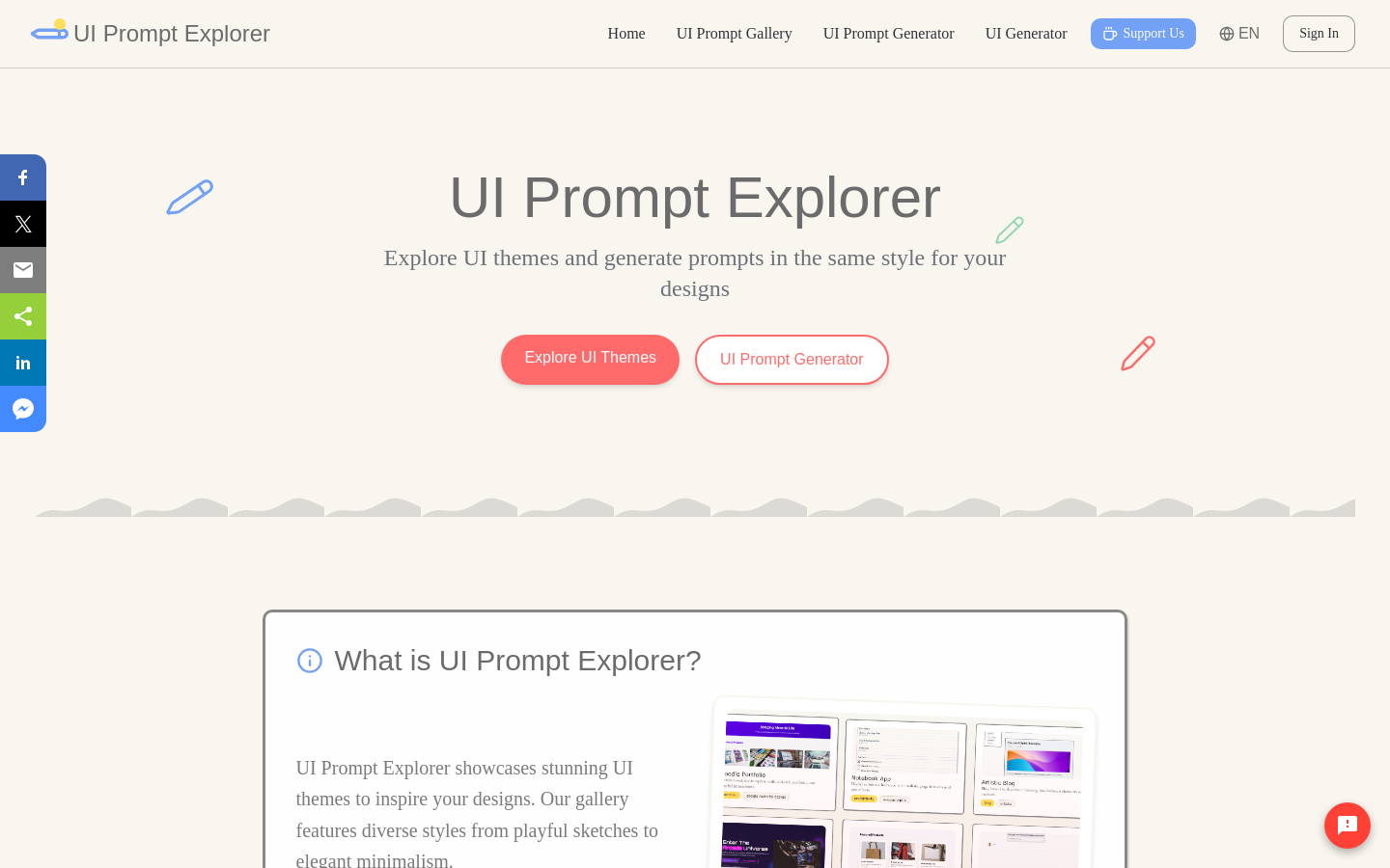 UI Prompt Explorer