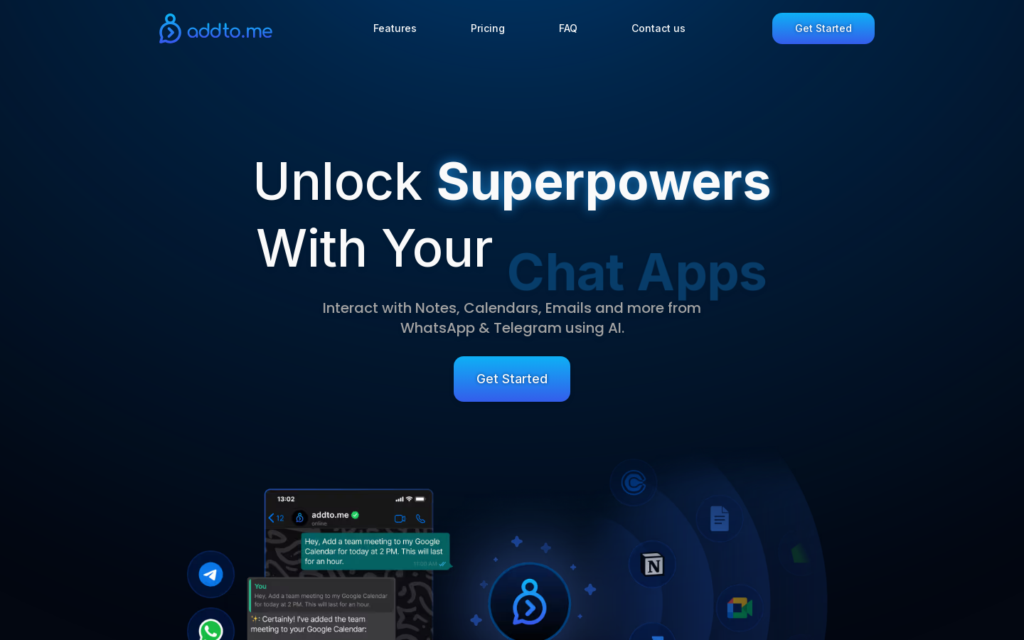 Chat-Integrated Productivity Hub