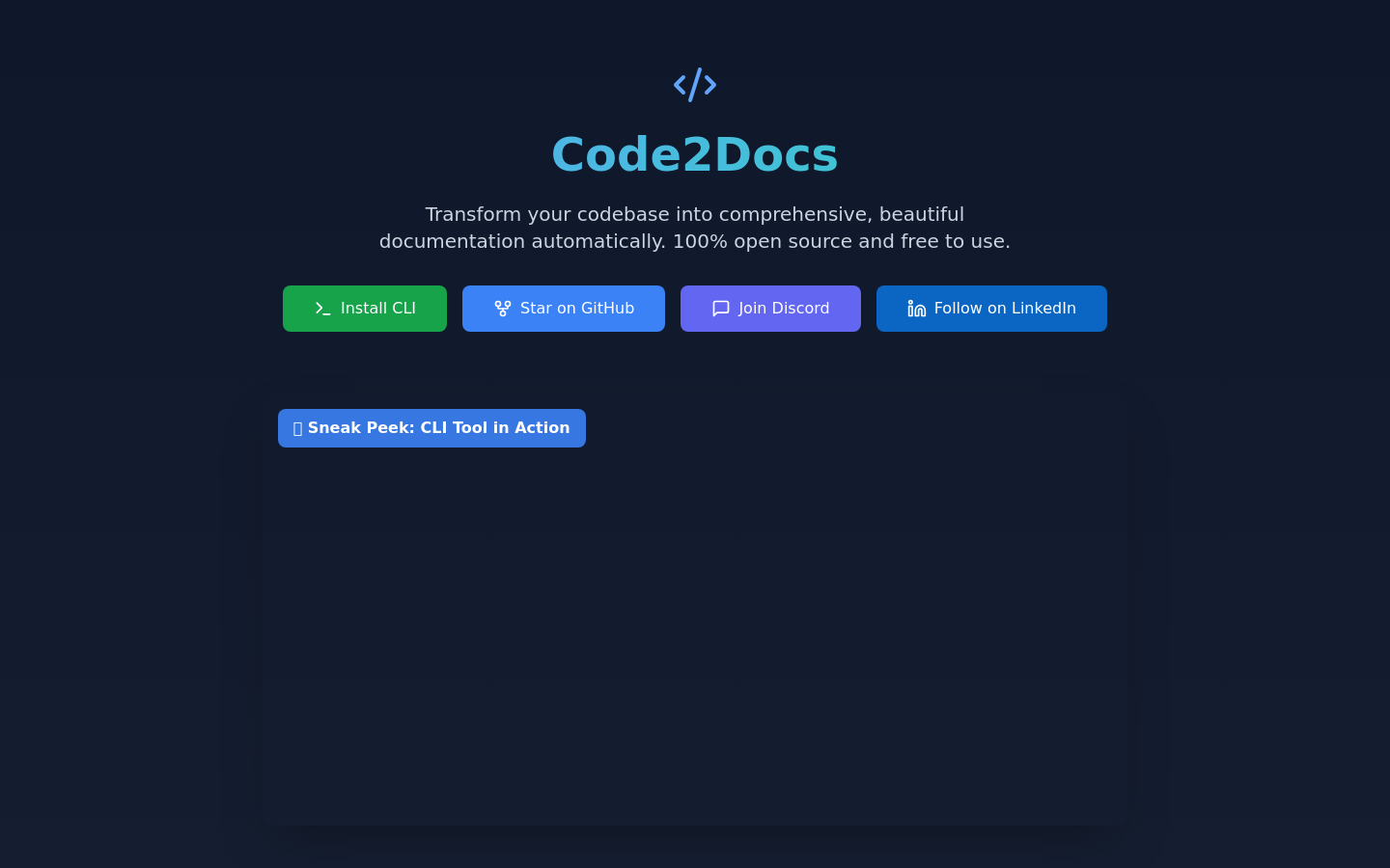 Code2Docs