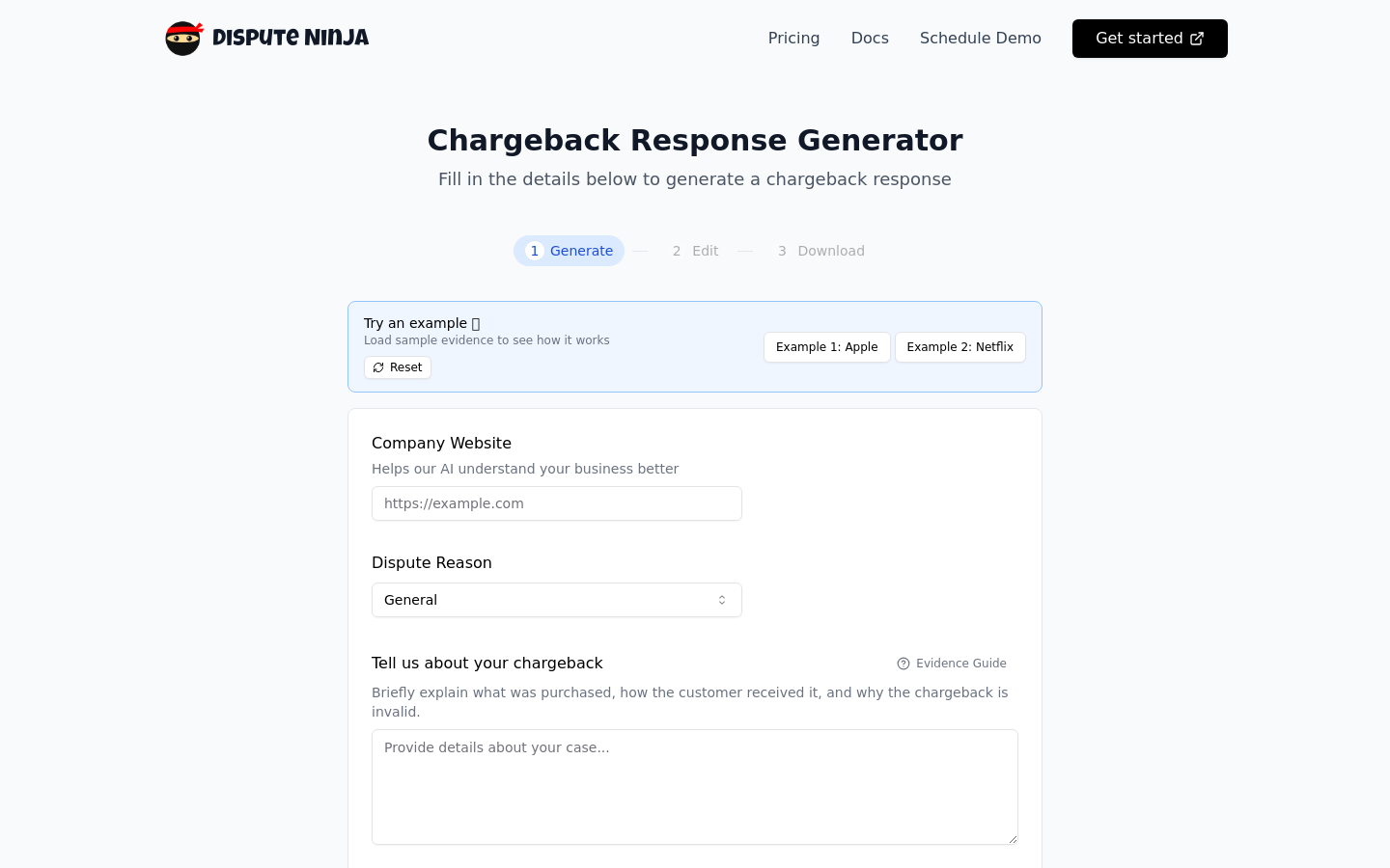 Chargeback助手