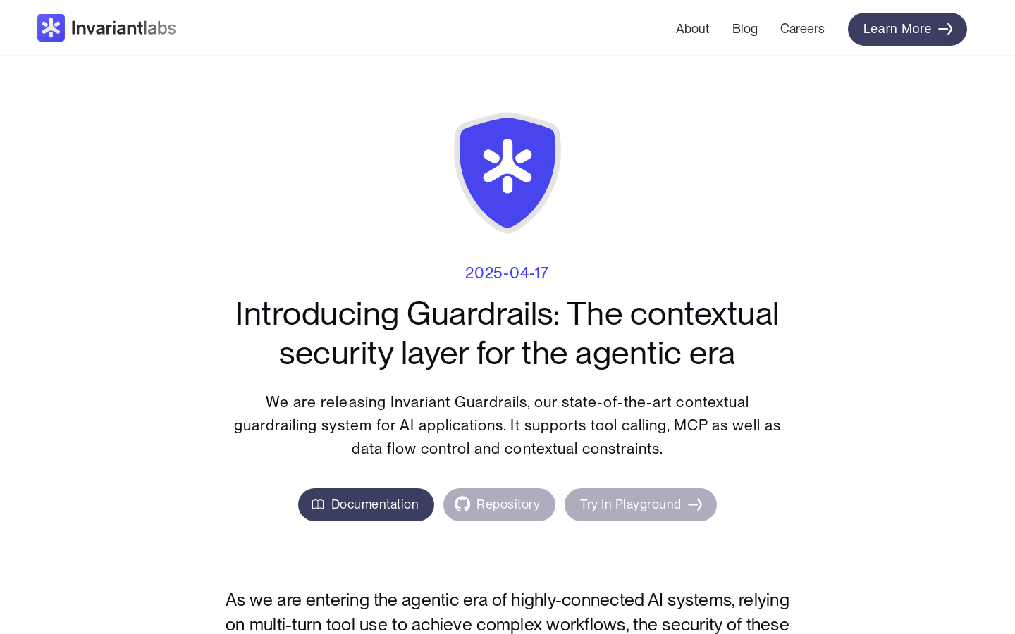 Invariant Guardrails