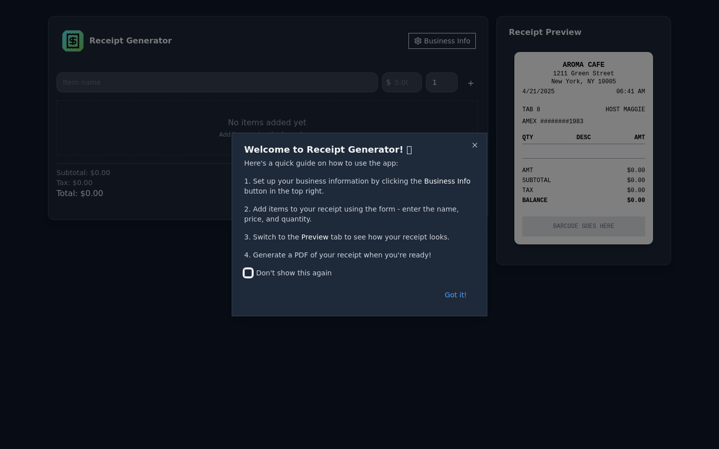 ReceiptGen