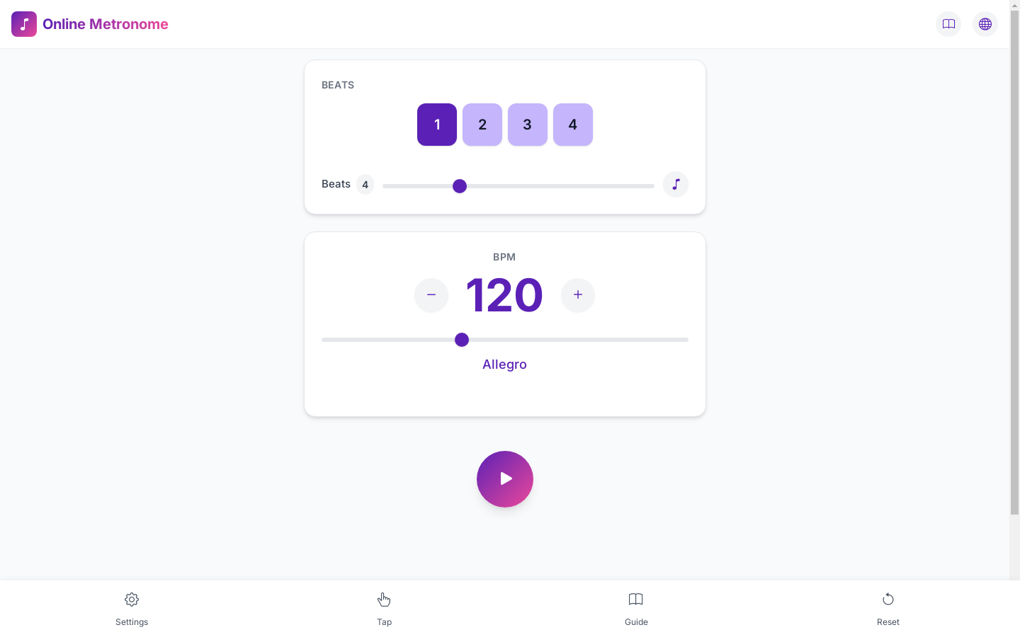 Online Metronome