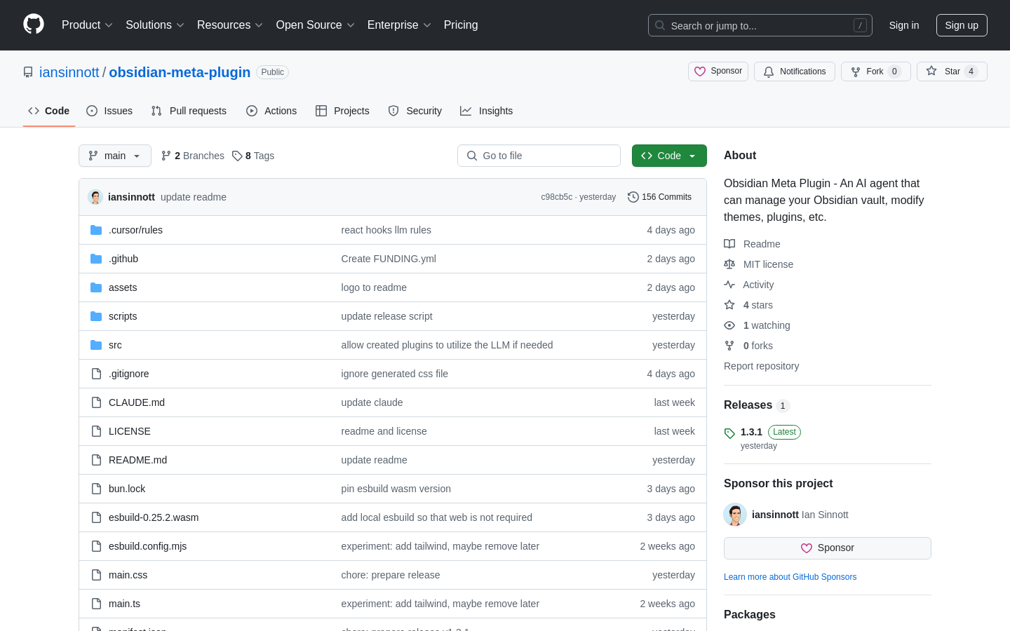 Obsidian AI Plugin Writer
