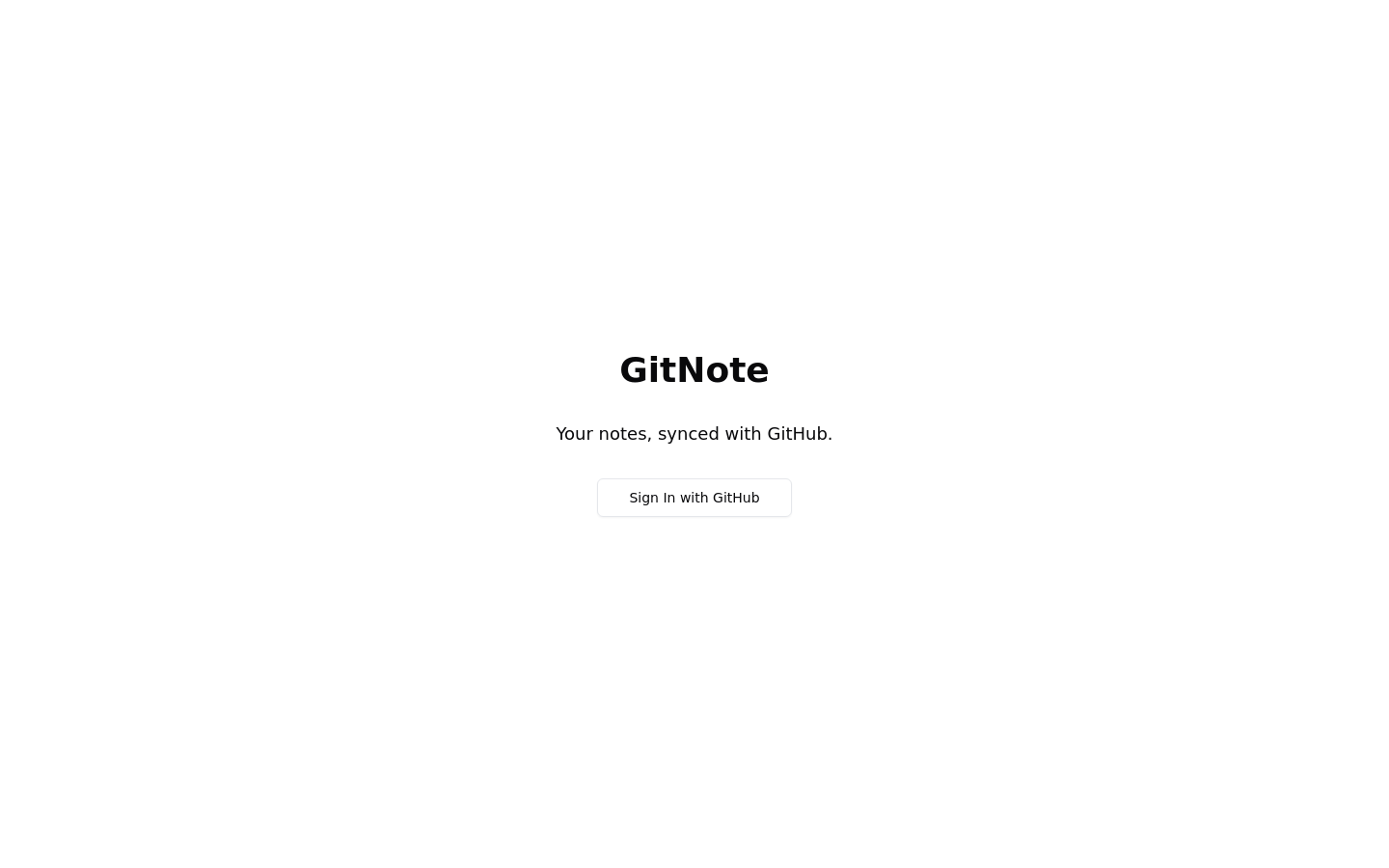 GitNote Online
