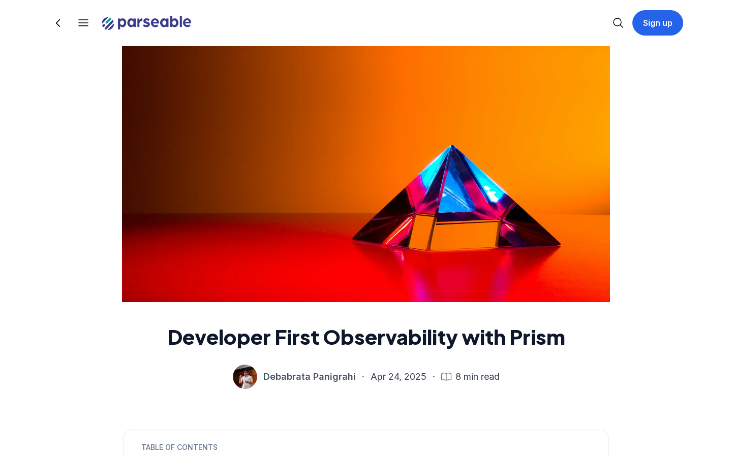 Prism - 開発者向けオブザーバビリティプラットフォーム