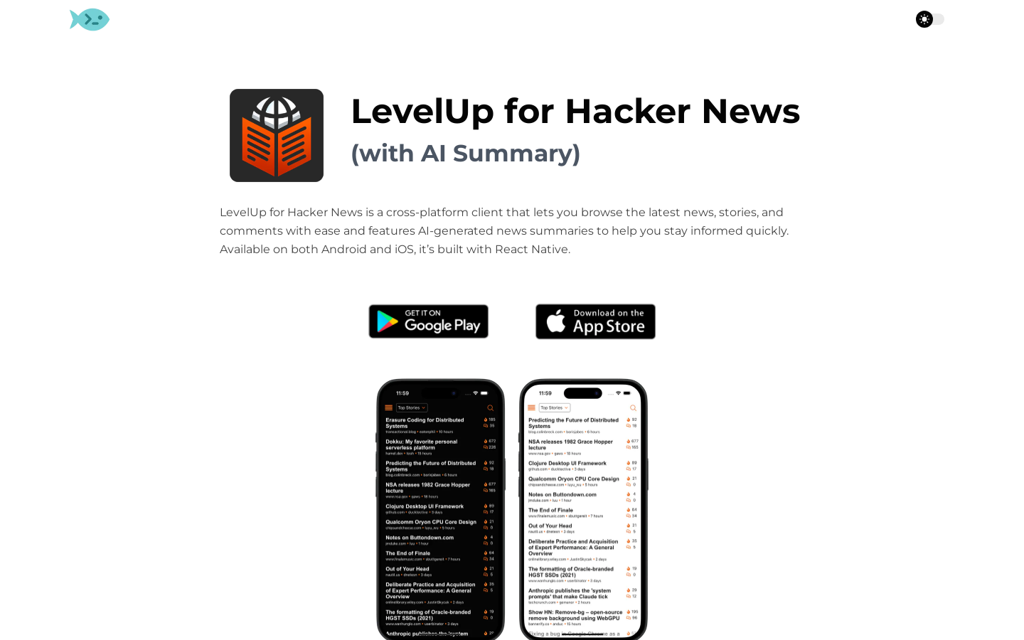 LevelUp for Hacker News