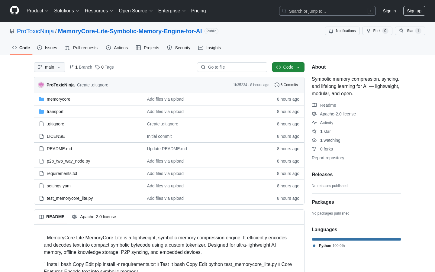 MemoryCore Lite