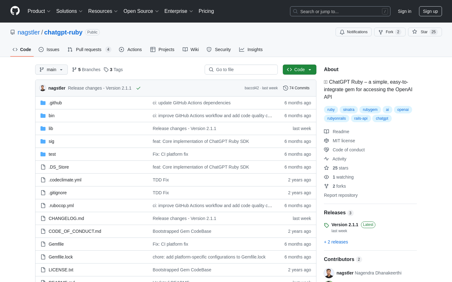 ChatGPT-Ruby SDK