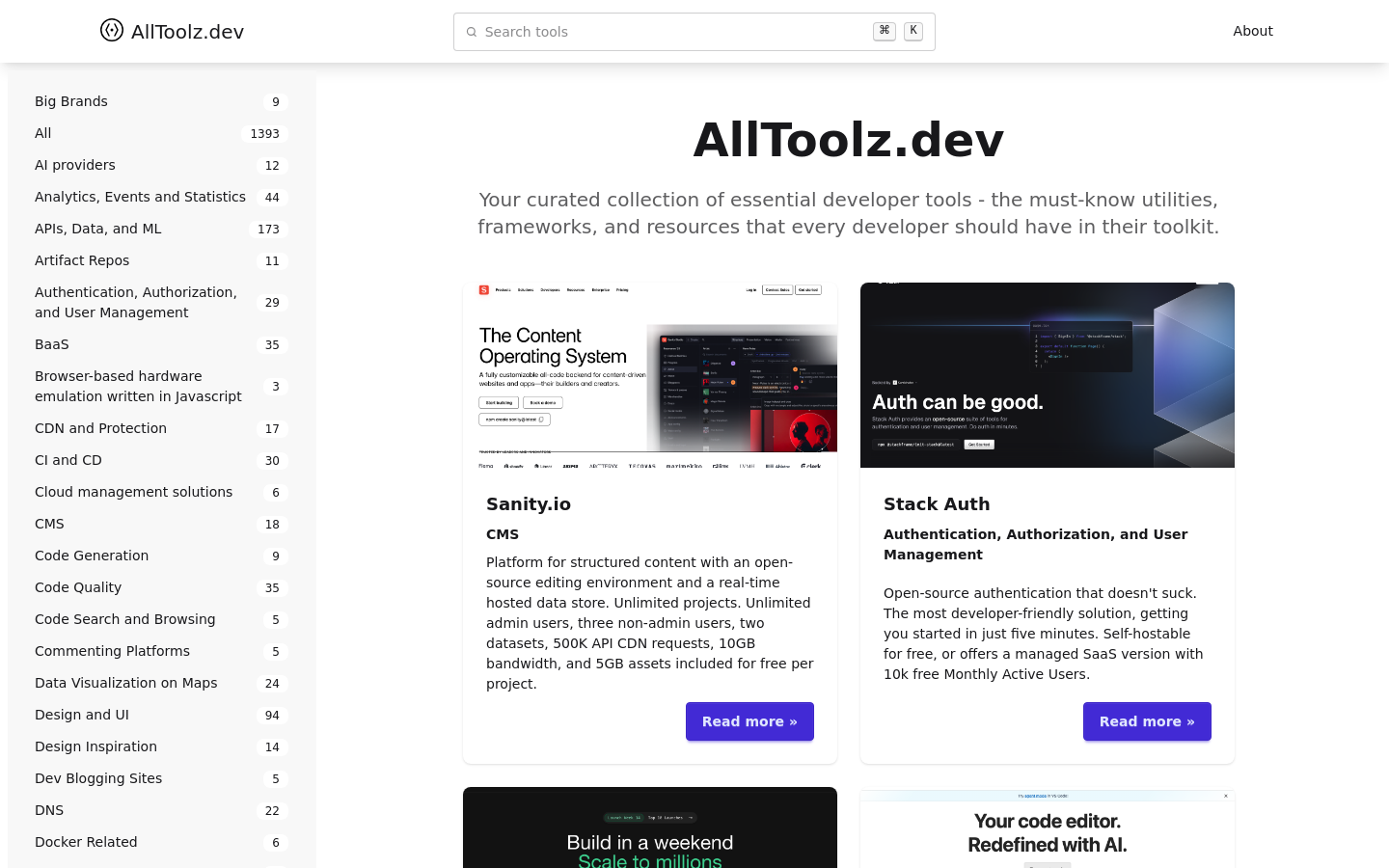 AllToolz.dev Finder