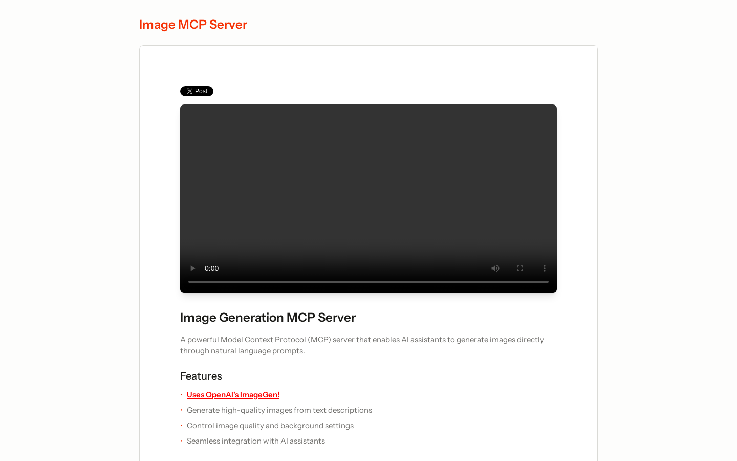 Imagegen MCP Server