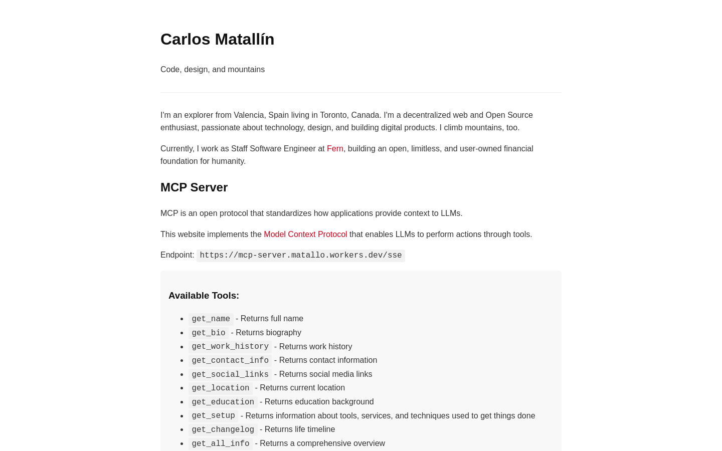 Personal MCP Server