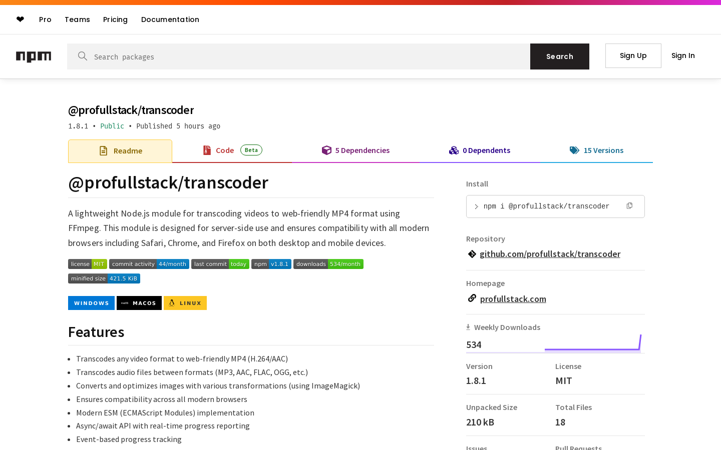 WebVideoTranscoder