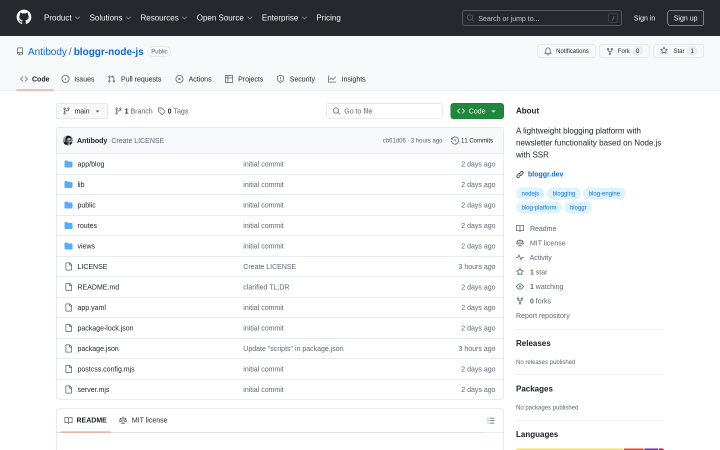 NodeBlogEngine
