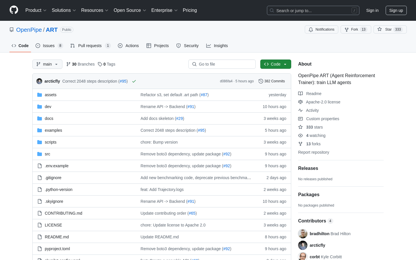 ART: Reinforcement Learning Framework