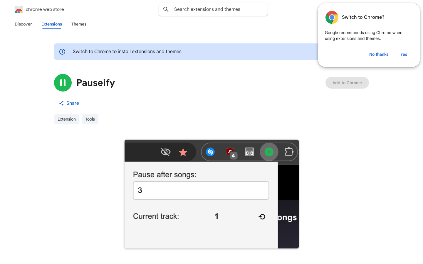 Spotify Pause