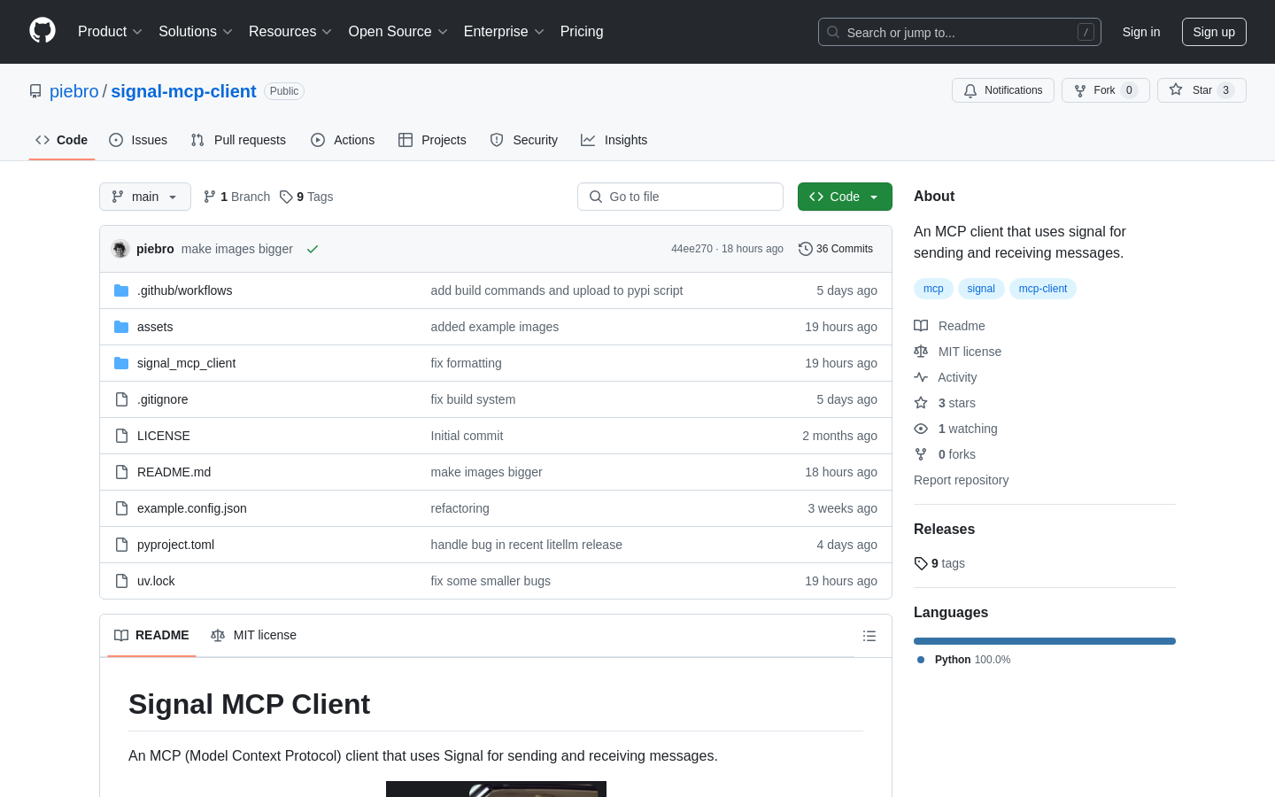 Signal MCP Client