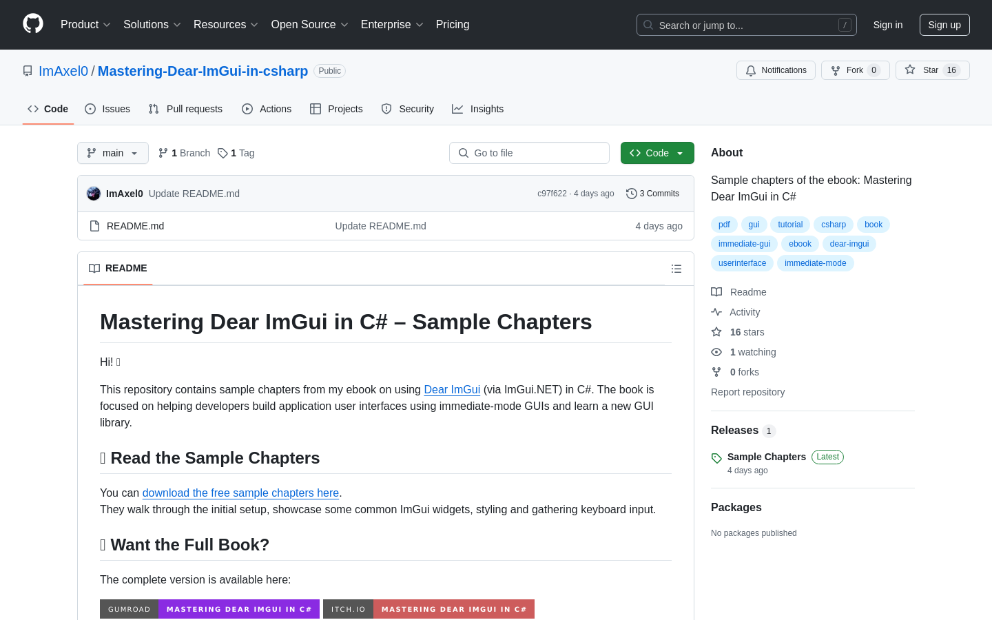 Mastering Dear ImGui in C#