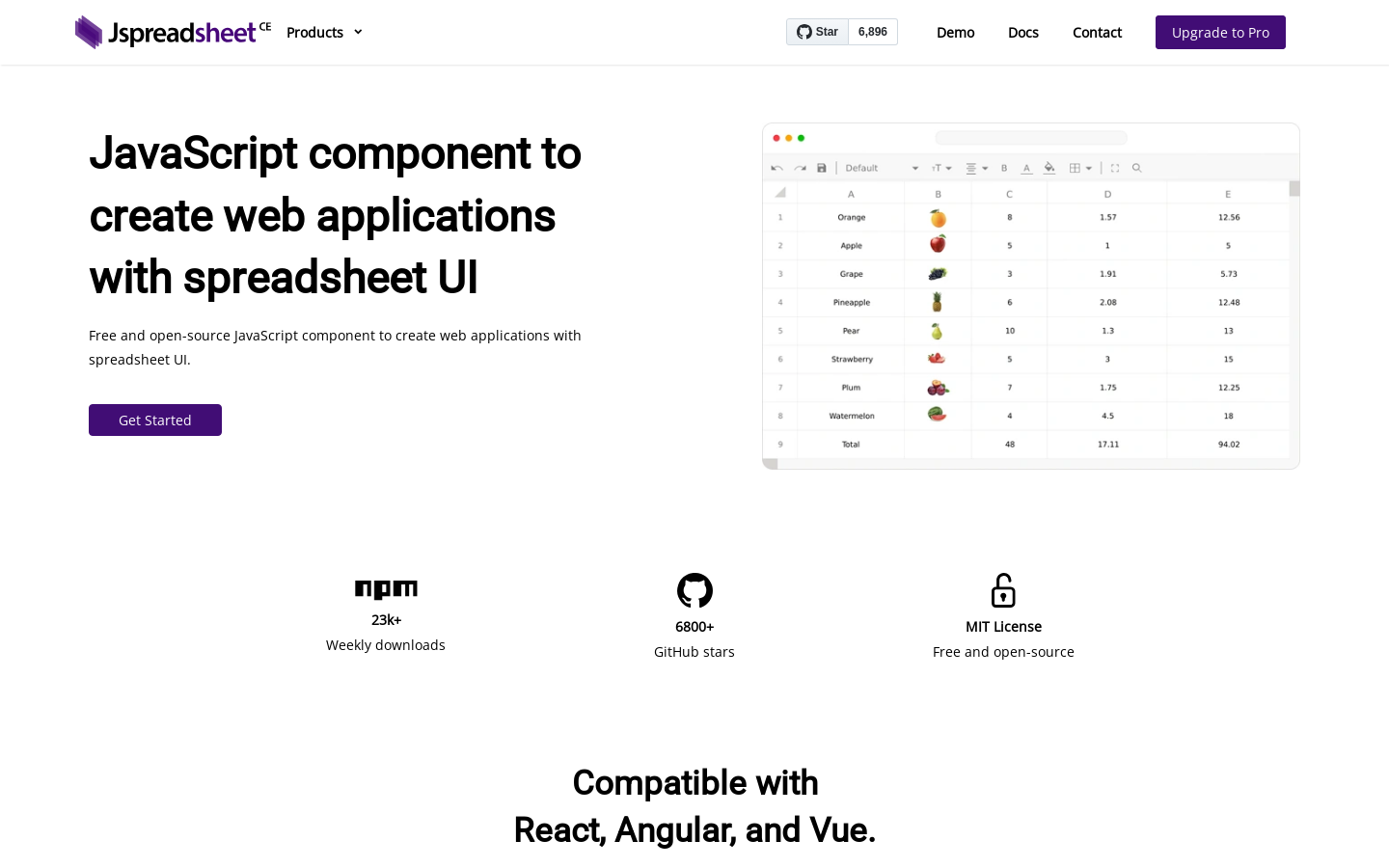 Jspreadsheet CE v5