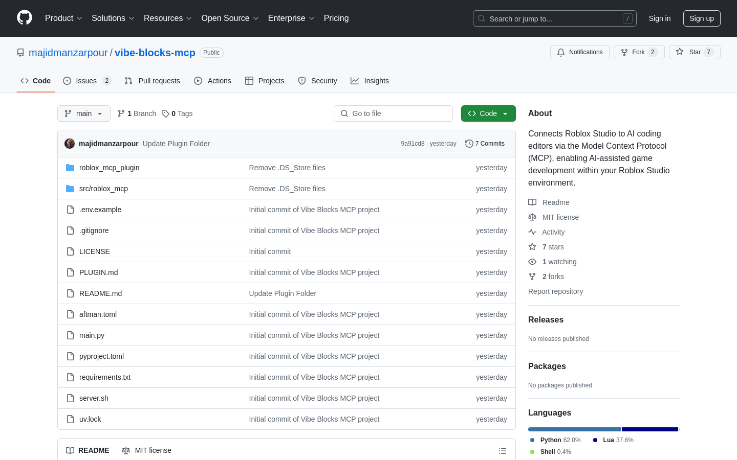 MCP for Roblox Studio