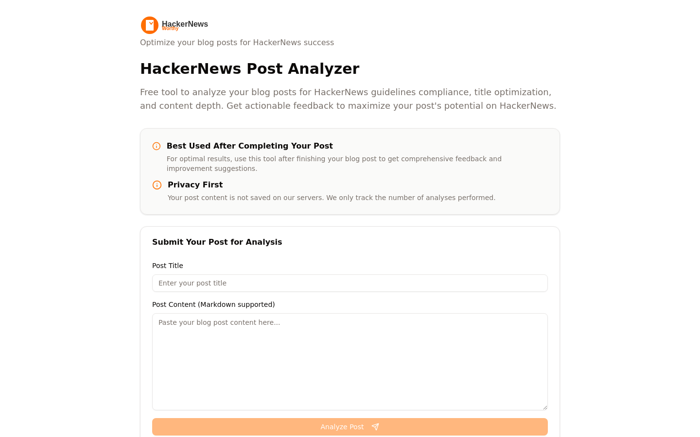 HackerNewsWorthy