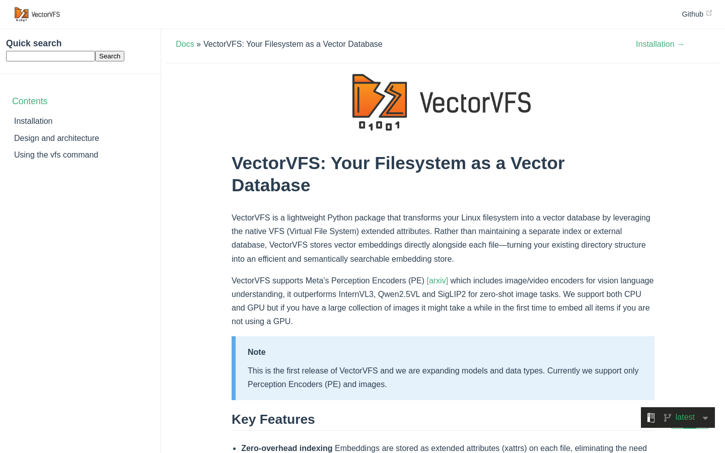 VectorVFS