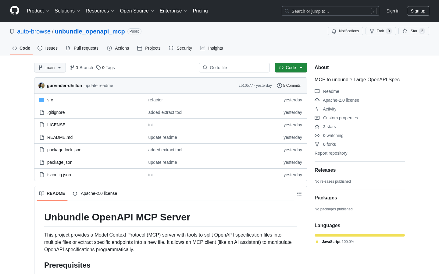 OpenAPI分割ツール MCP