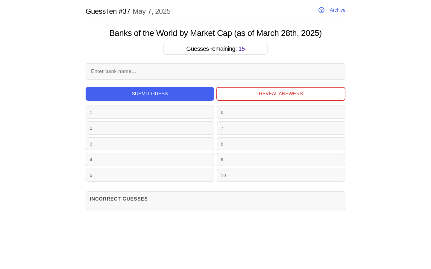GuessTen