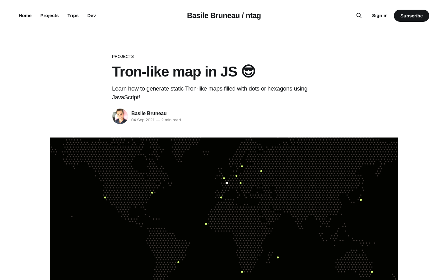 JavaScriptトロンマップ