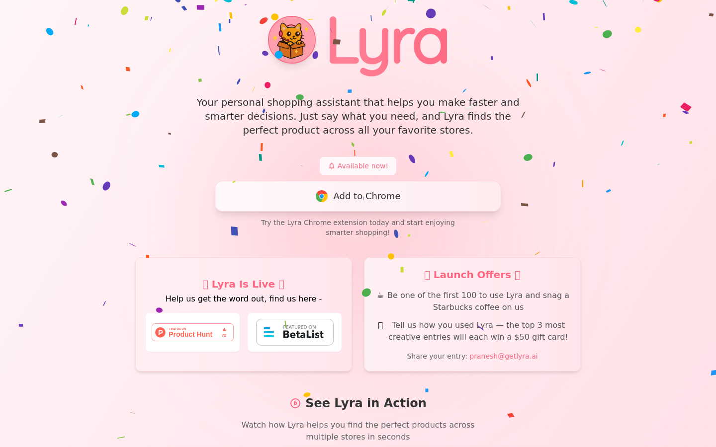 Lyra - Smart Shopping Assistant