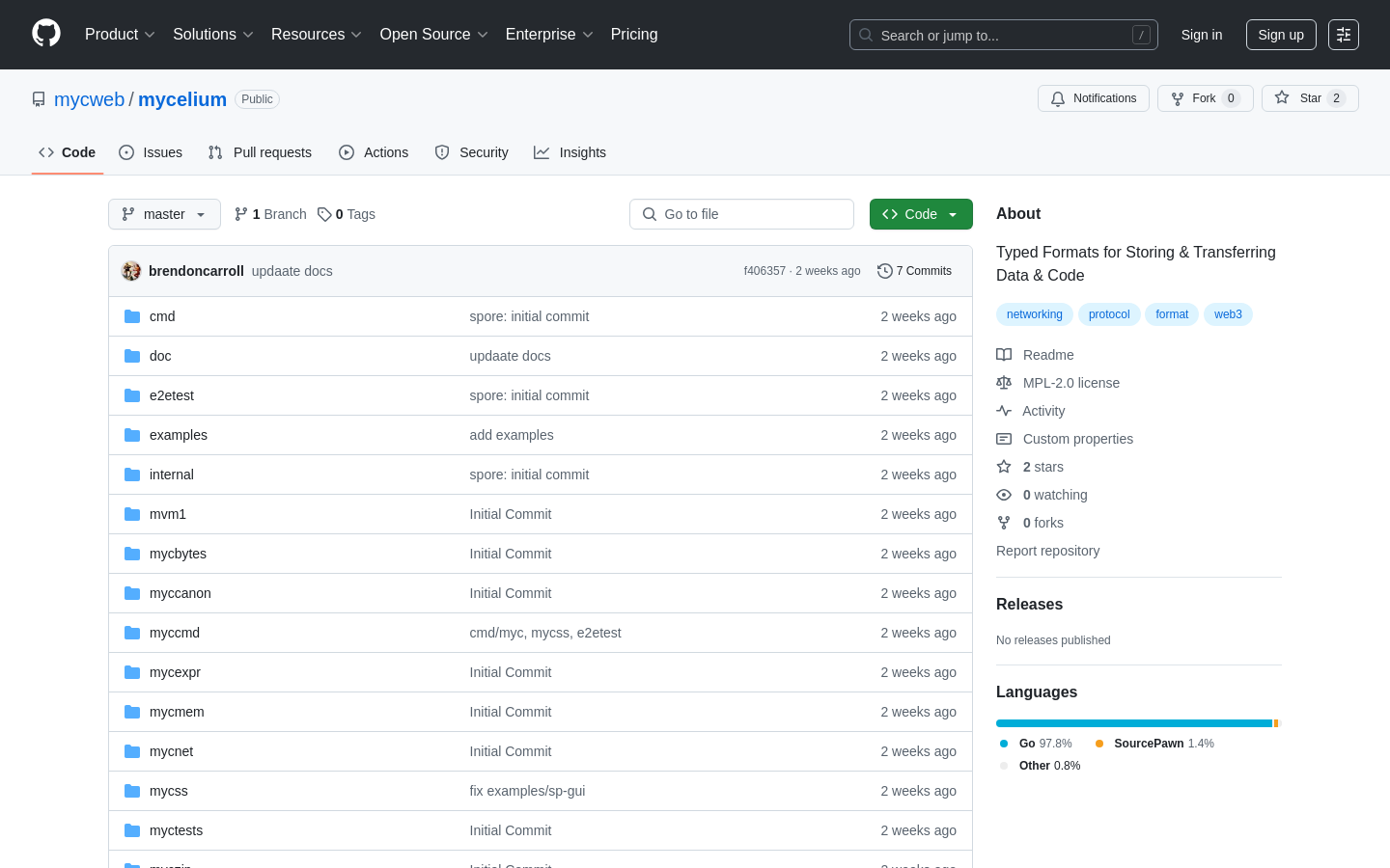 Mycelium: Decentralized Web Platform
