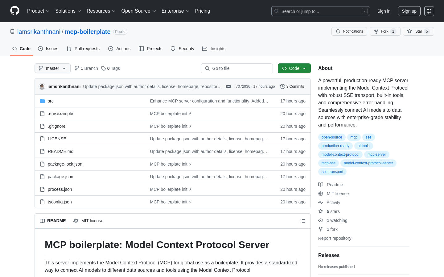 MCP Boilerplate